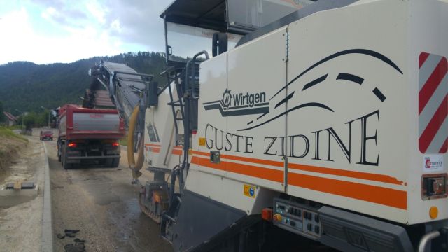 saniranje asfalta glodalicom WIRTGEN